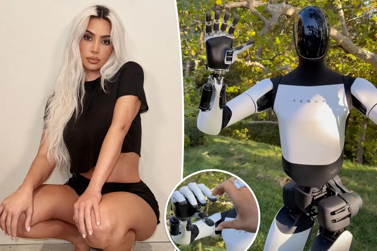 Kim Kardashian Brings Home A Tesla Optimus Bot As Her New Best Friend